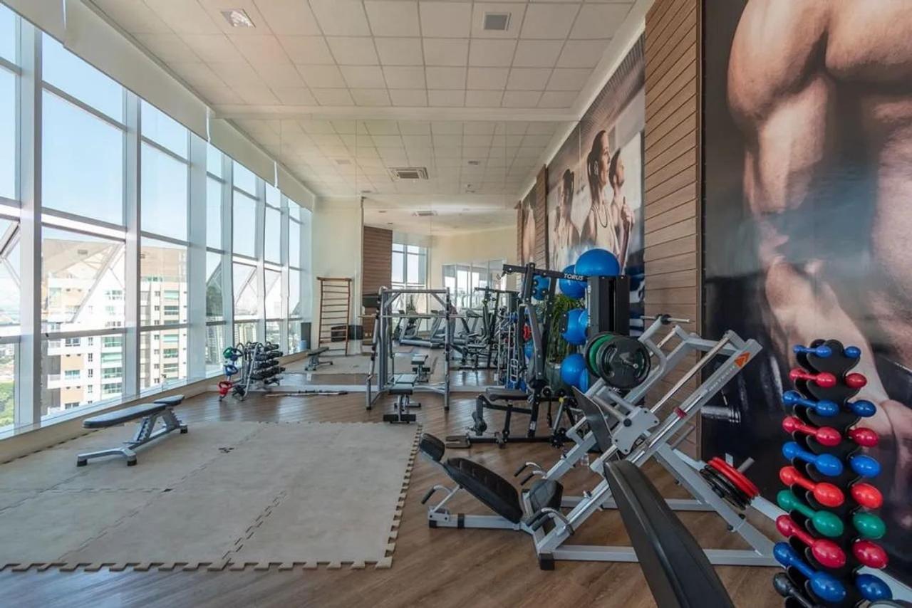 Apartament Flat No Ed Walk Bueno - Setor Bueno - Ao Lado Do Goiania Shopping - Wb2405- Andar Alto Zewnętrze zdjęcie